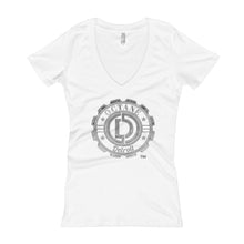 Women's Skater wear V-Neck T-shirt Detroit Octane Bold Logo